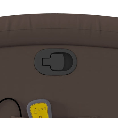 Elektrisk Massagefåtölj Brun konstläder