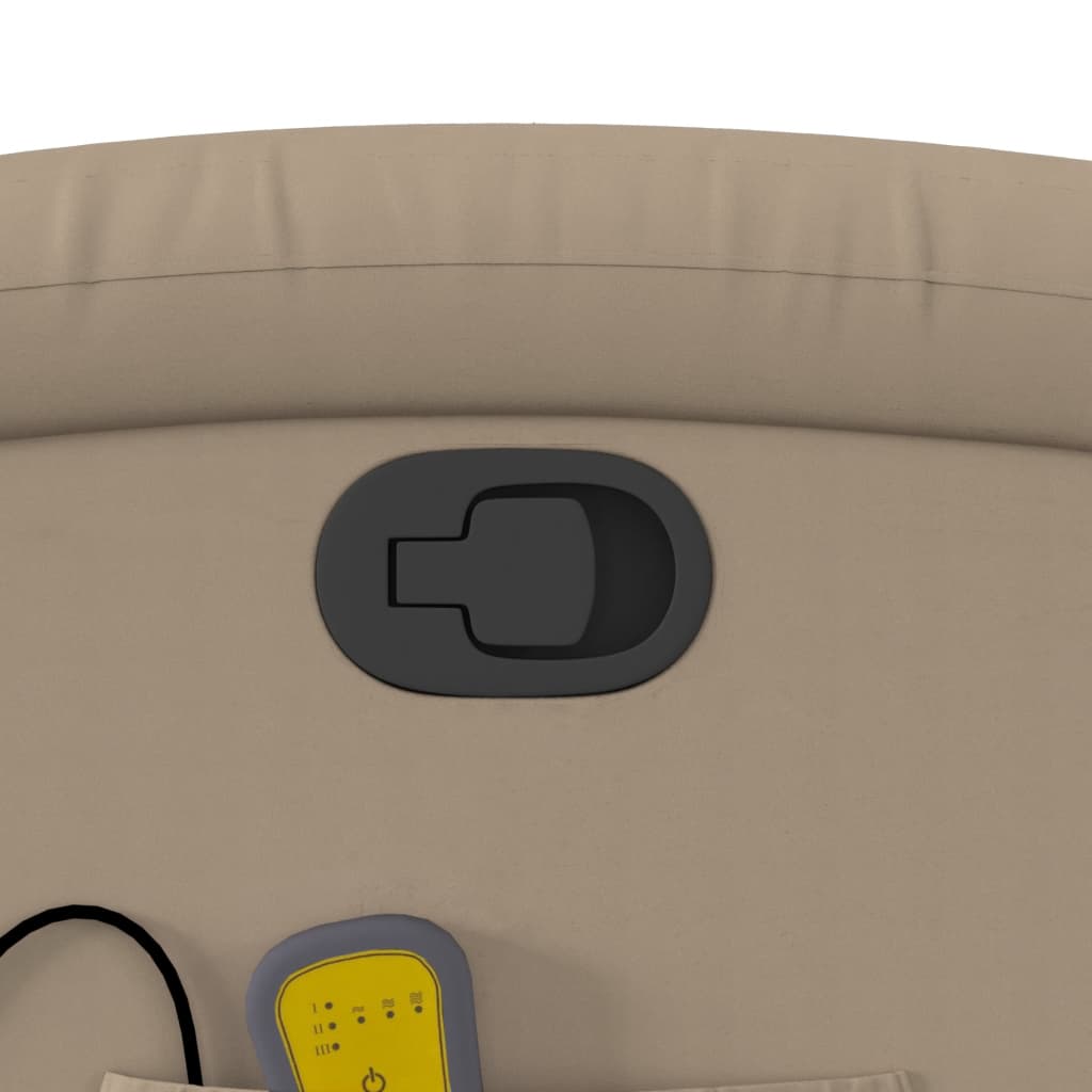 Elektrisk Massagefåtölj Cappuccino konstläder