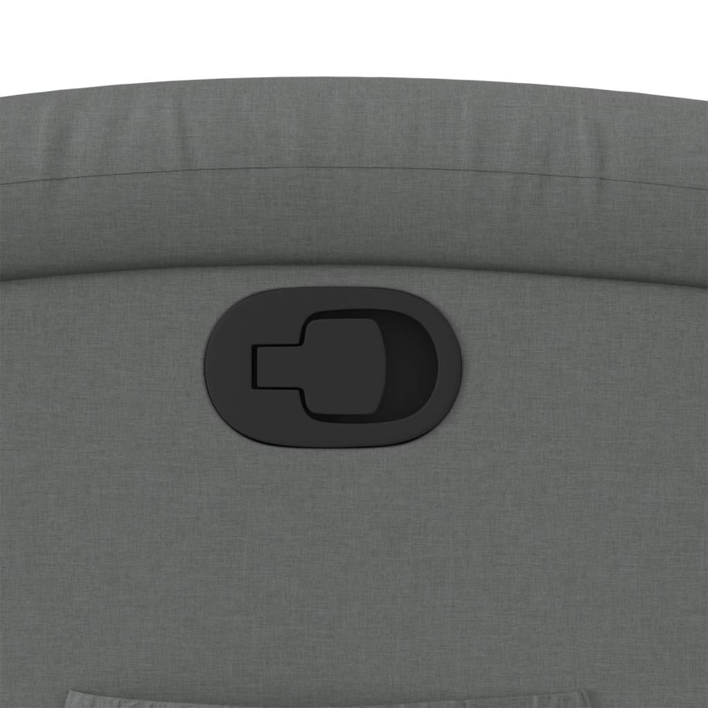 Fåtölj mörkgrå tyg