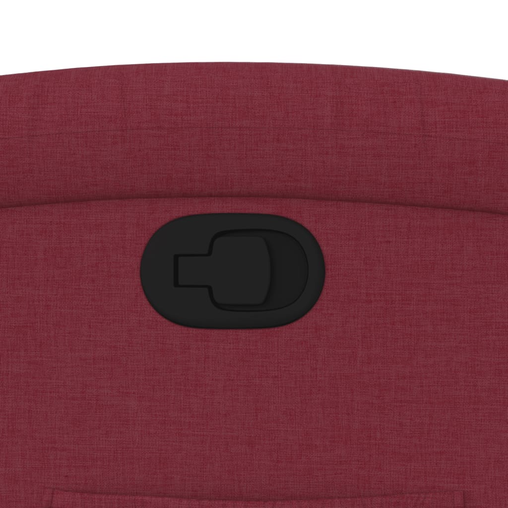 Fåtölj Vinröd Reclinerfåtölj tyg