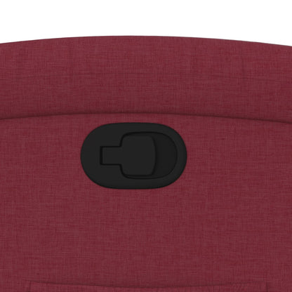 Fåtölj Vinröd Reclinerfåtölj tyg