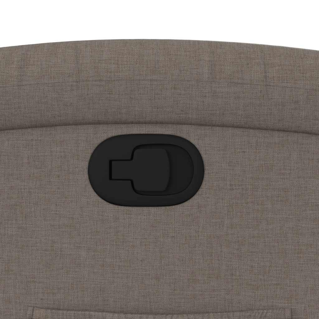 Fåtölj Taupe Reclinerfåtölj tyg