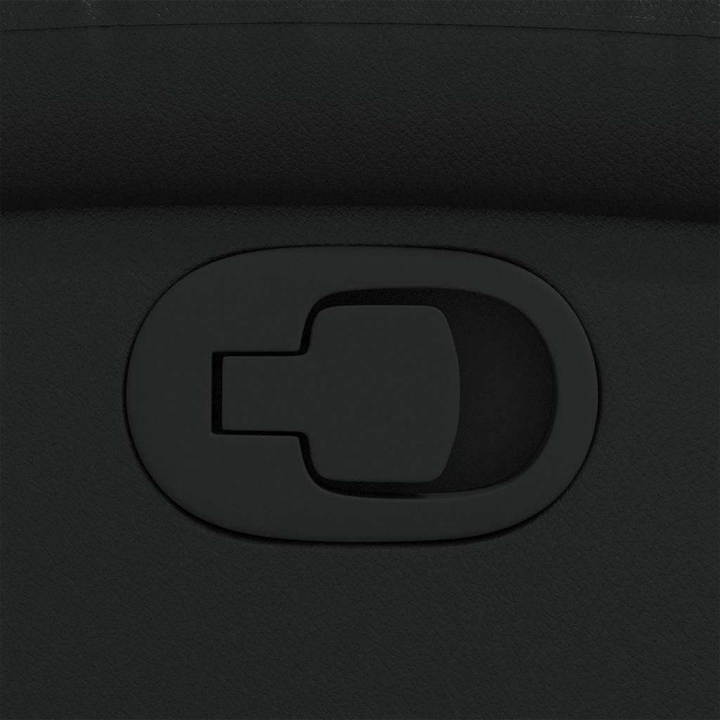 Fåtölj Svart Reclinerfåtölj konstläder