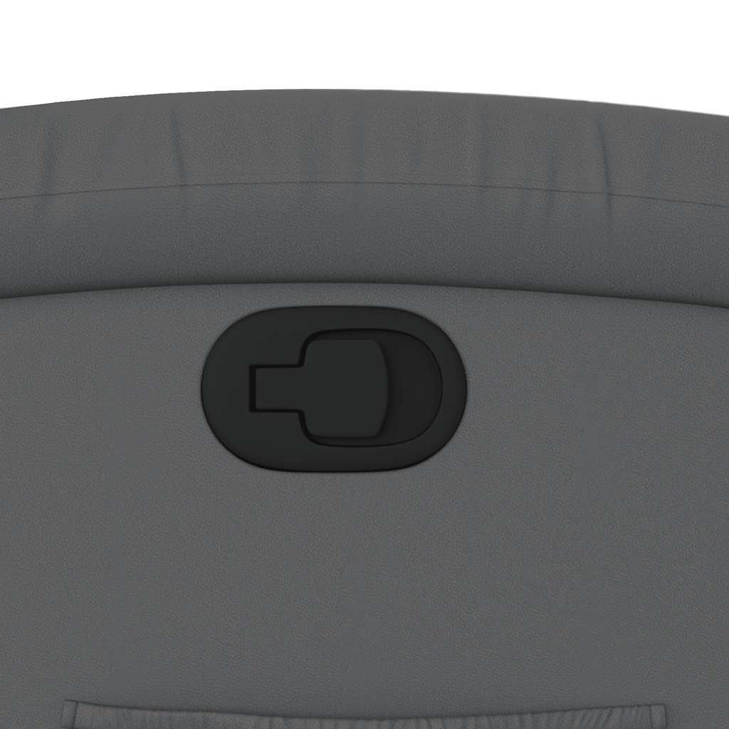 Fåtölj Grå Reclinerfåtölj konstläder