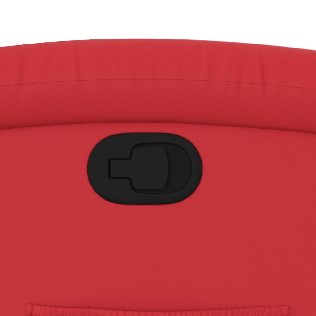 Fåtölj Röd Reclinerfåtölj konstläder