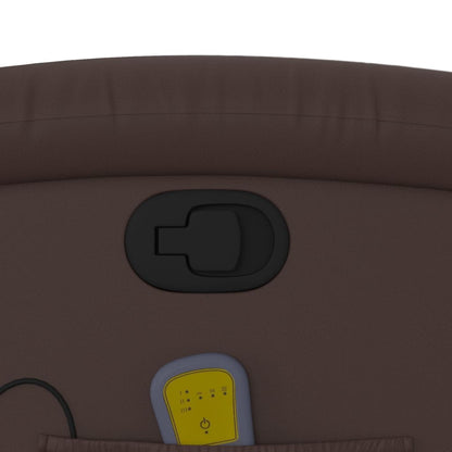 Elektrisk Massagefåtölj Brun konstläder