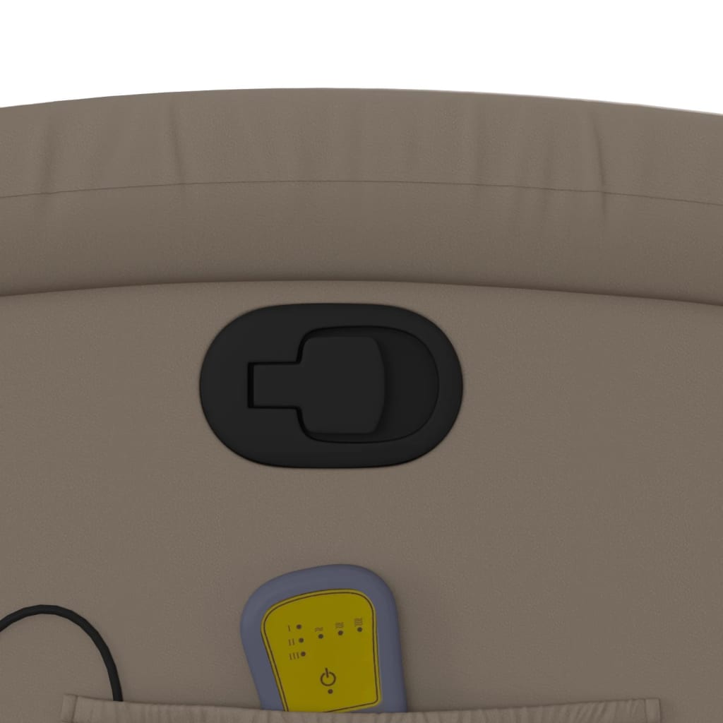 Elektrisk Massagefåtölj Cappuccino konstläder