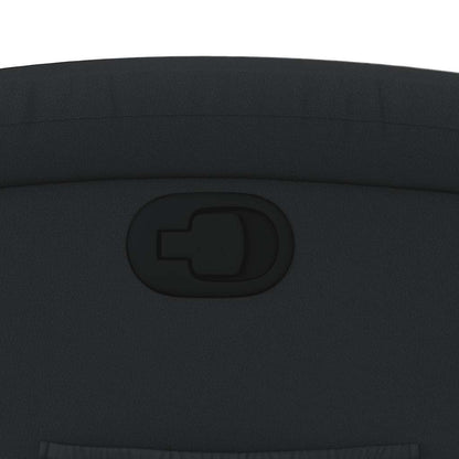 Fåtölj Svart Reclinerfåtölj äkta läder