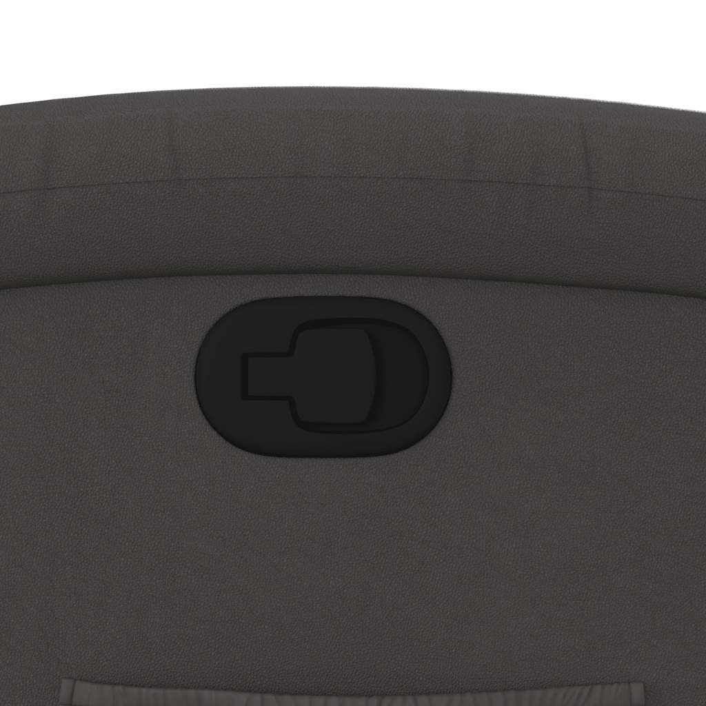 Fåtölj Grå Reclinerfåtölj äkta läder