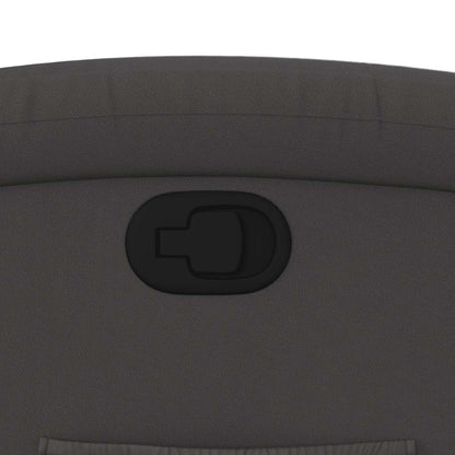 Fåtölj Grå Reclinerfåtölj äkta läder