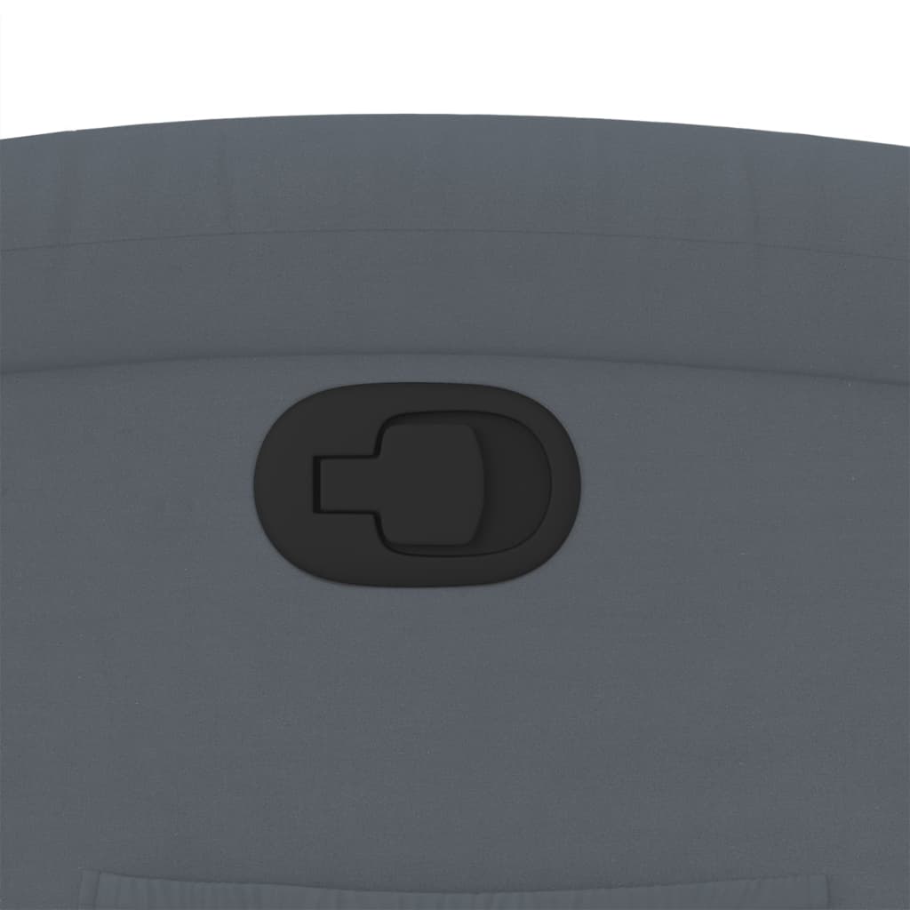 Fåtölj Mörkgrå Reclinerfåtölj sammet