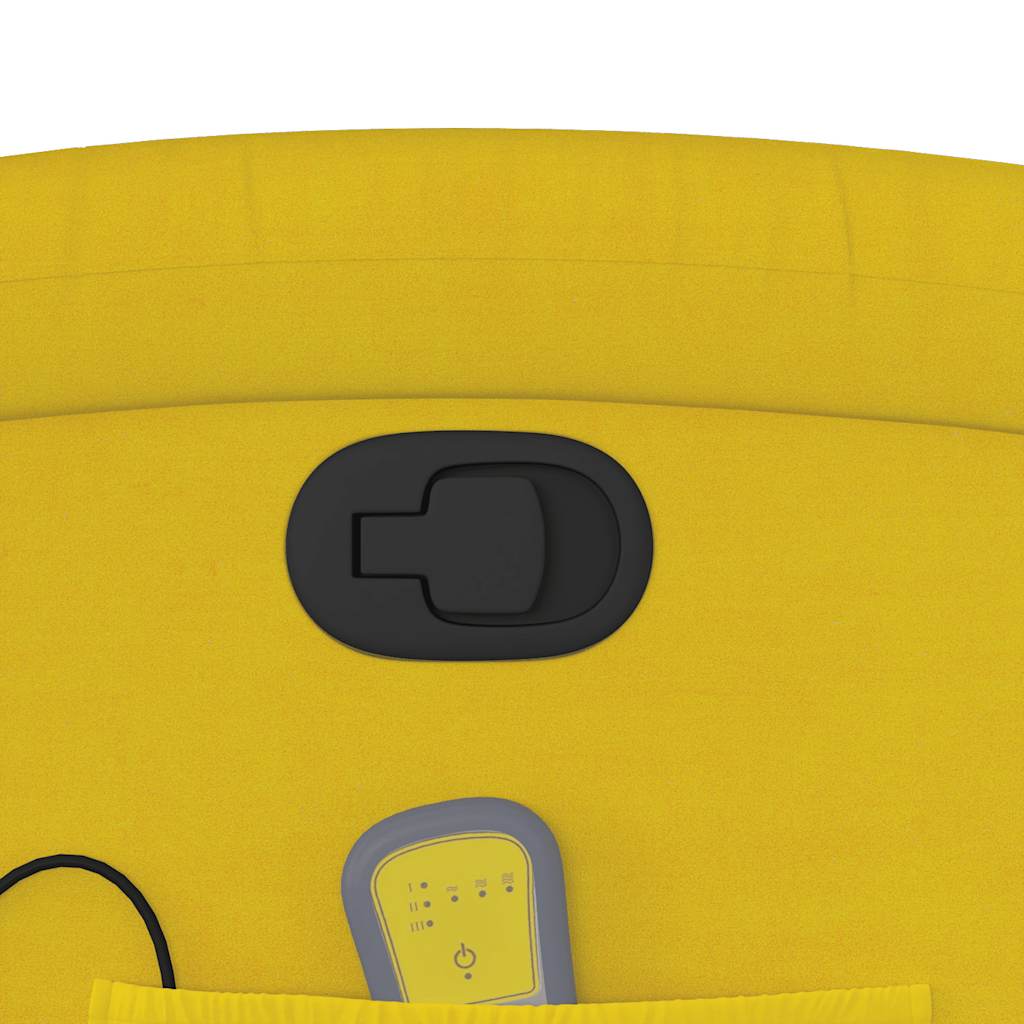 Elektrisk Massagefåtölj Gul sammet