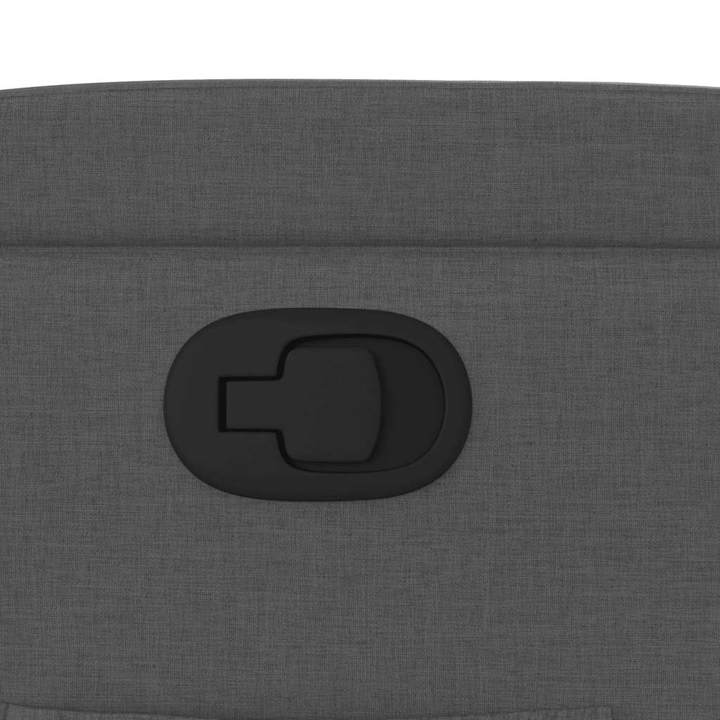 Fåtölj Mörkgrå Reclinerfåtölj tyg