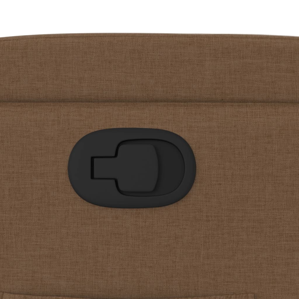 Fåtölj Brun Reclinerfåtölj tyg