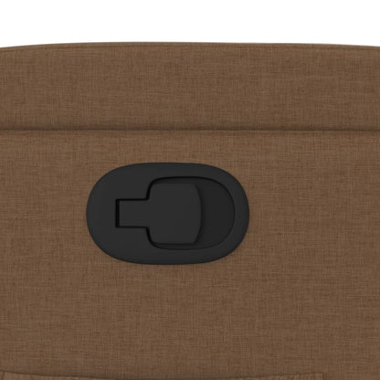 Fåtölj Brun Reclinerfåtölj tyg