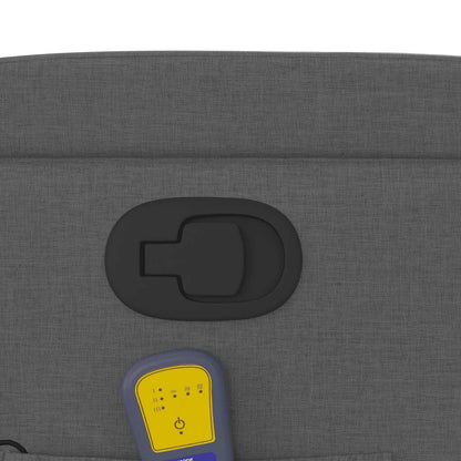 Elektrisk Massagefåtölj Mörkgrå tyg