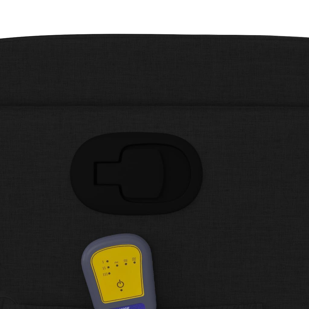 Elektrisk Massagefåtölj Svart tyg