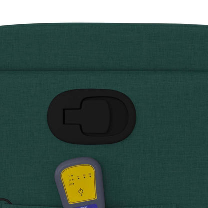 Elektrisk Massagefåtölj Grön Mörkgrön tyg