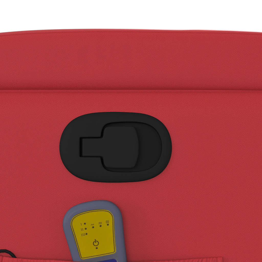 Elektrisk Massagefåtölj Röd konstläder