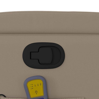 Elektrisk Massagefåtölj Cappuccino konstläder