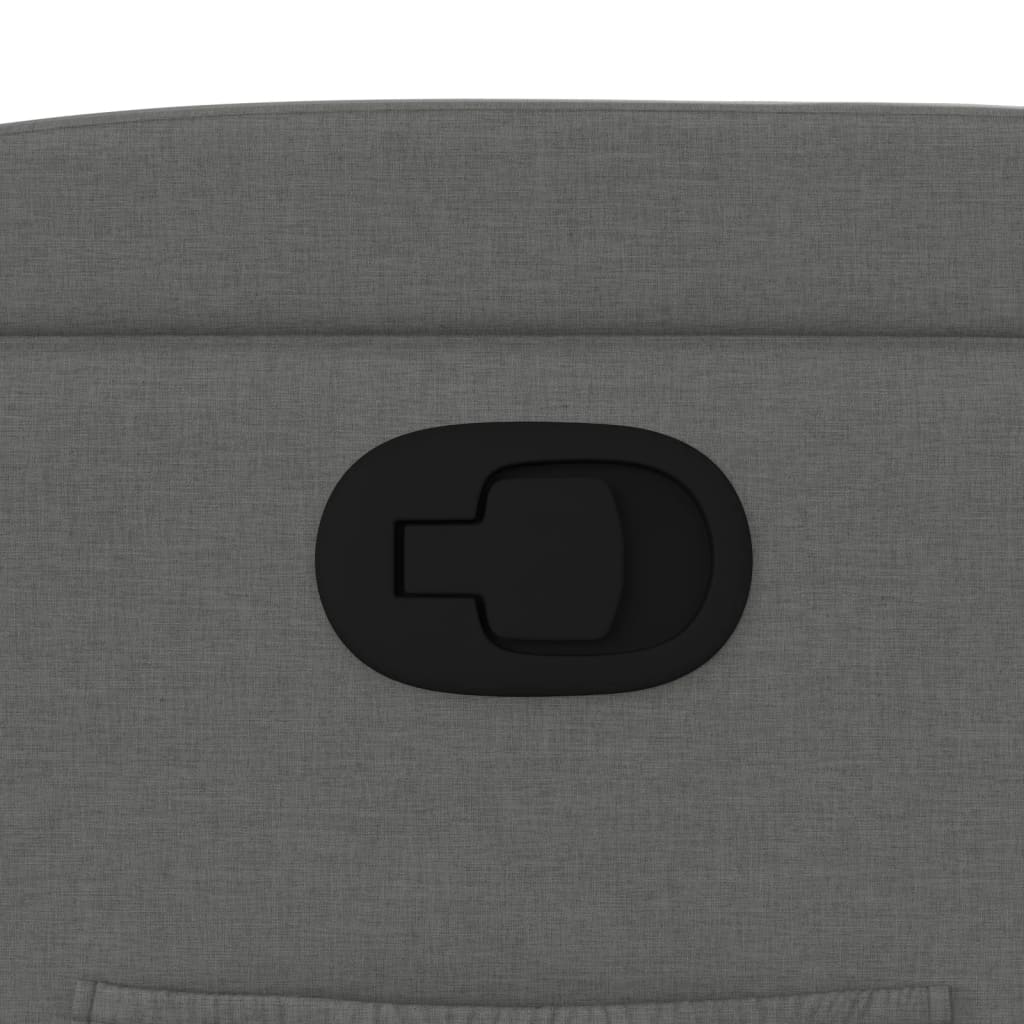 Fåtölj mörkgrå tyg