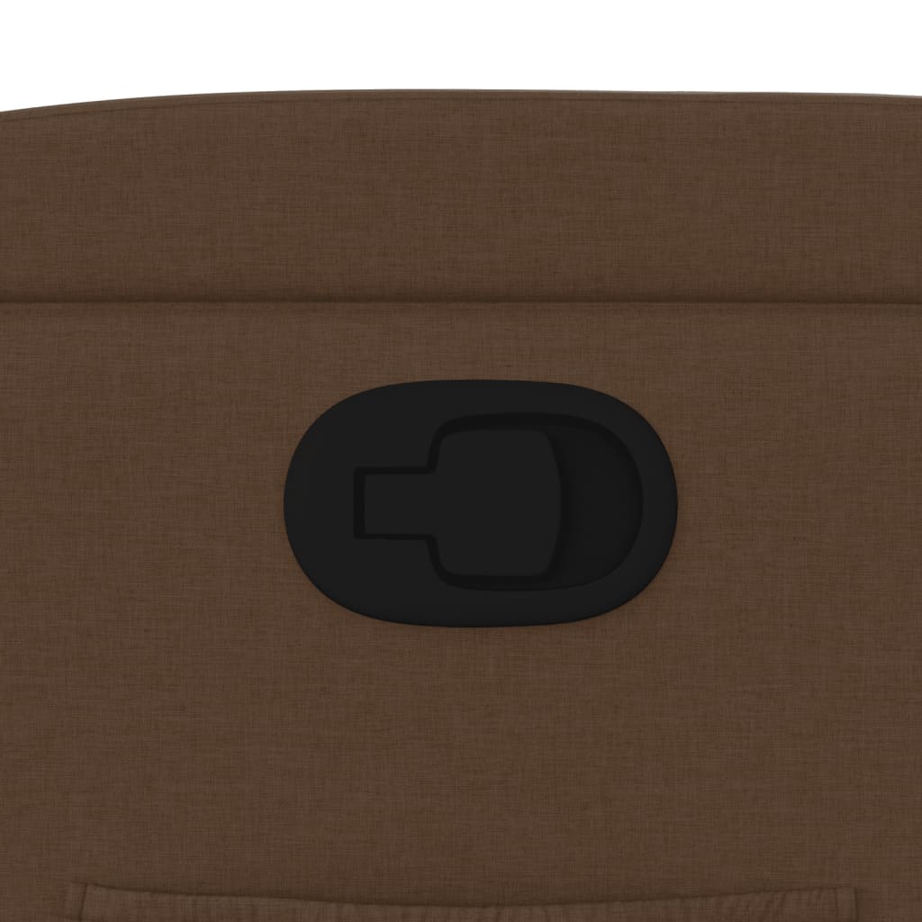 Fåtölj Brun Reclinerfåtölj tyg