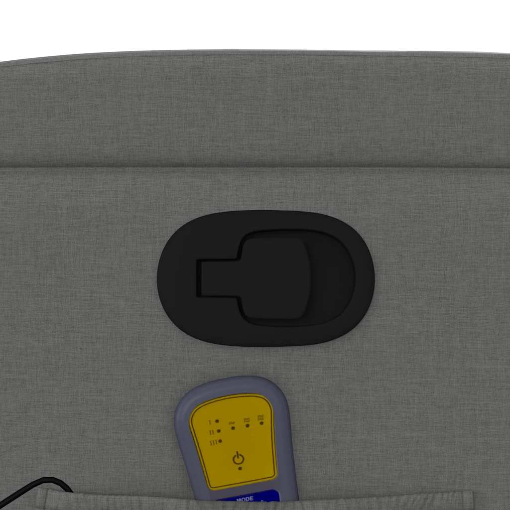 Elektrisk Massagefåtölj Mörkgrå tyg