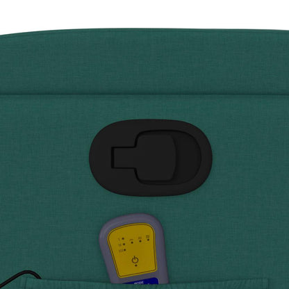 Elektrisk Massagefåtölj Grön Mörkgrön tyg