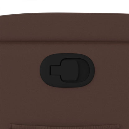 Fåtölj Brun Reclinerfåtölj konstläder