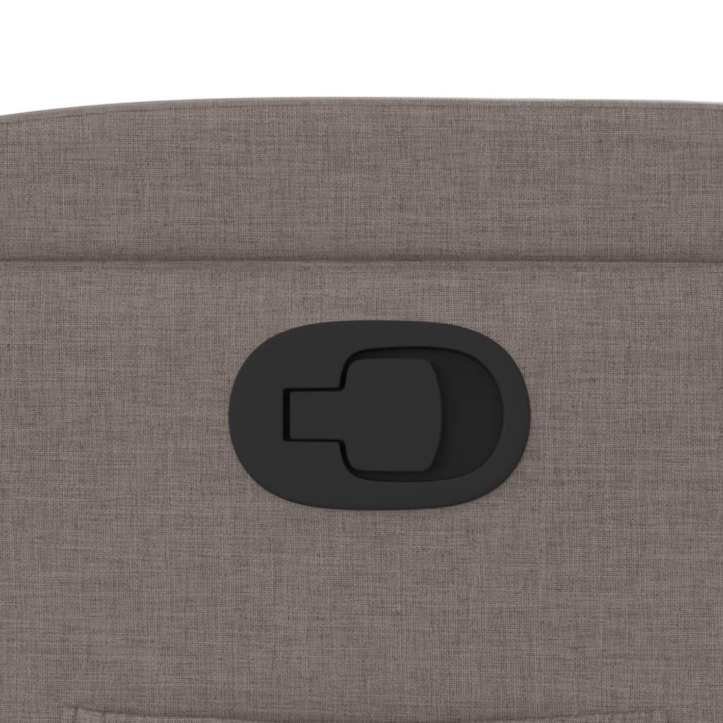 Fåtölj Taupe Reclinerfåtölj tyg