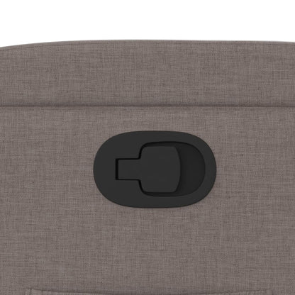 Fåtölj Taupe Reclinerfåtölj tyg