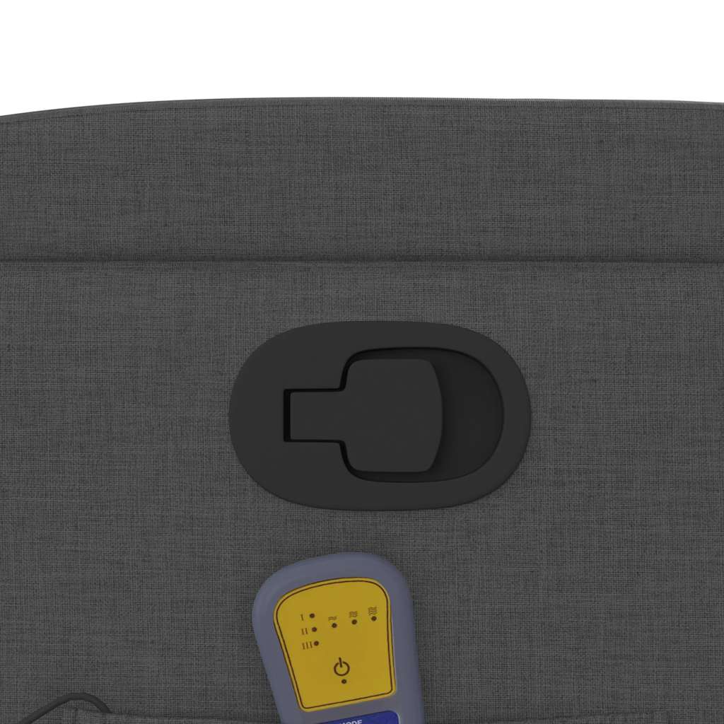 Elektrisk Massagefåtölj Mörkgrå tyg