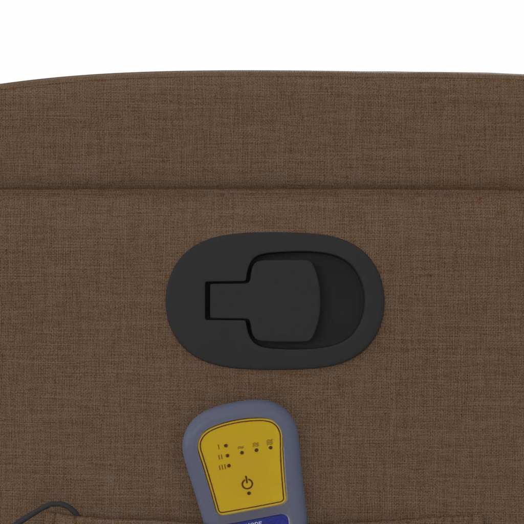 Elektrisk Massagefåtölj Brun tyg