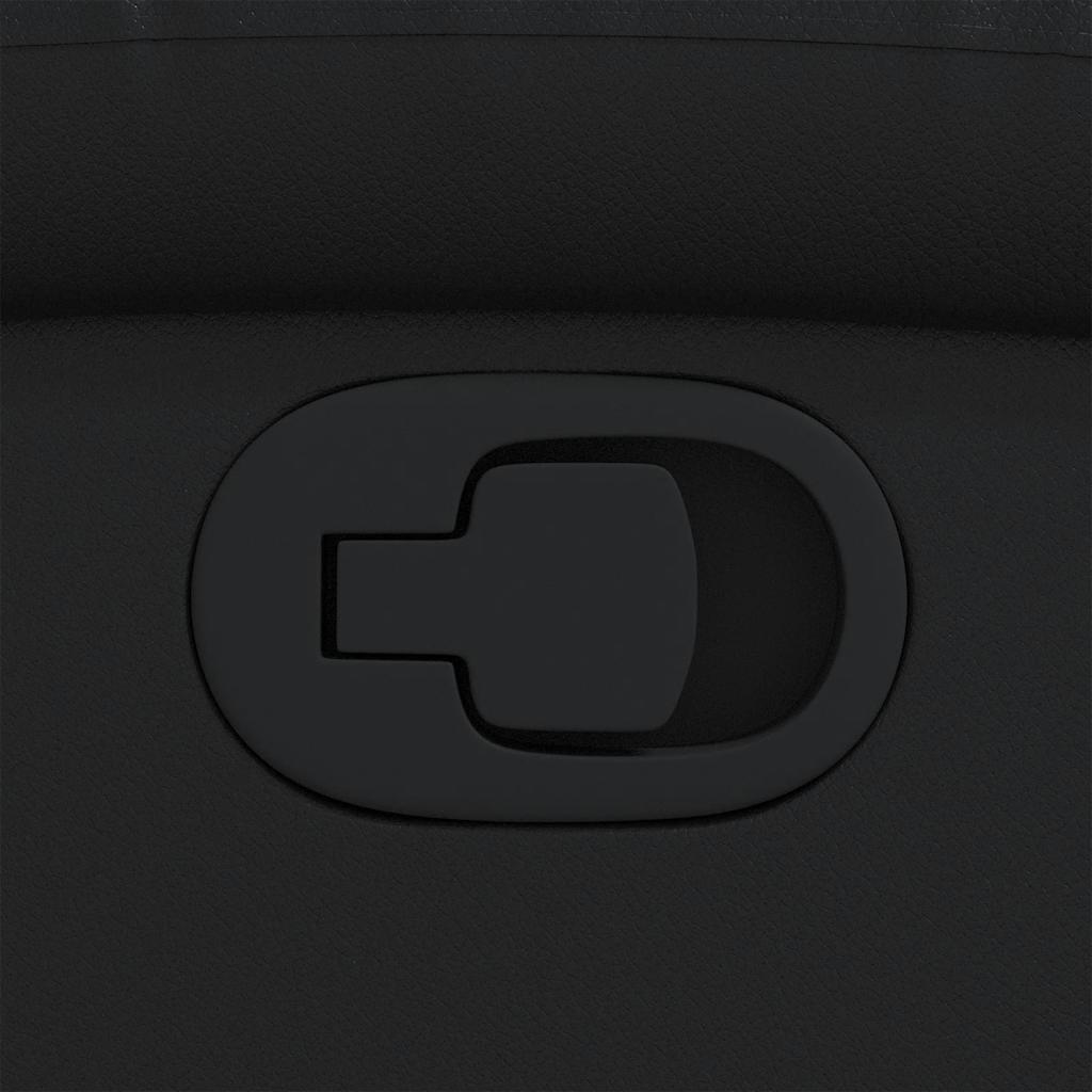 Fåtölj Svart Reclinerfåtölj konstläder