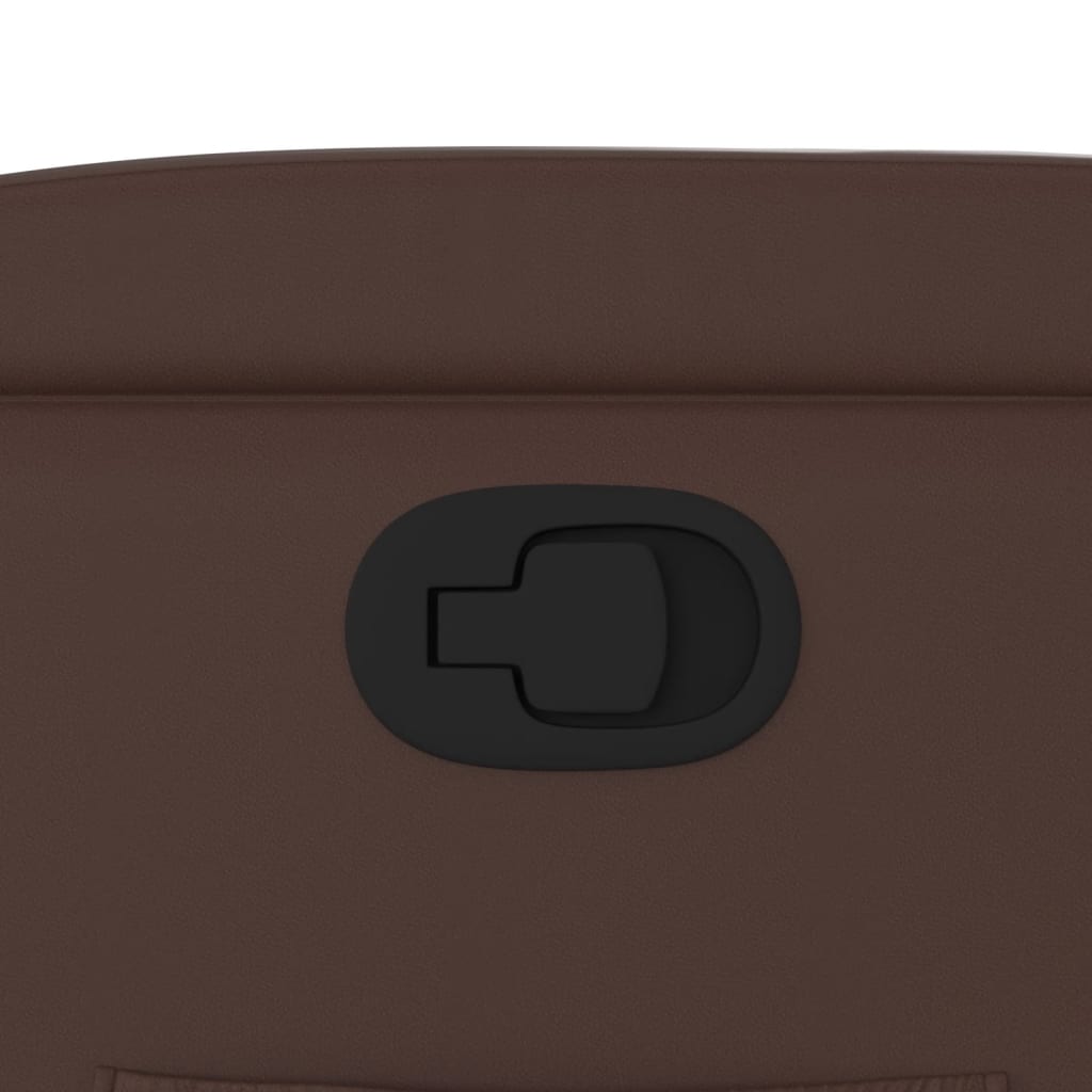 Fåtölj Brun Reclinerfåtölj konstläder