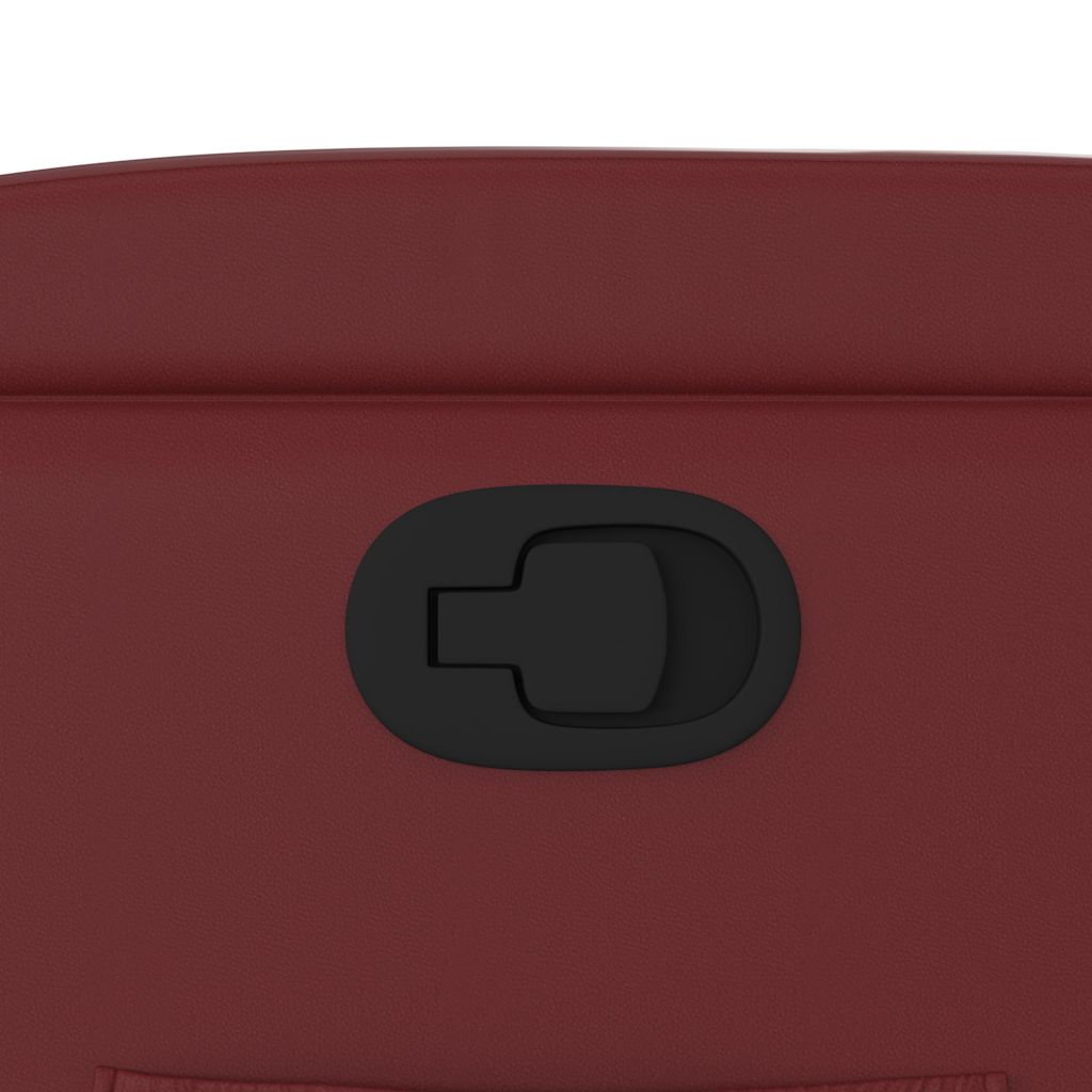 Fåtölj Vinröd Reclinerfåtölj konstläder