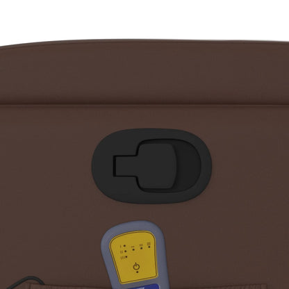 Elektrisk Massagefåtölj Brun konstläder