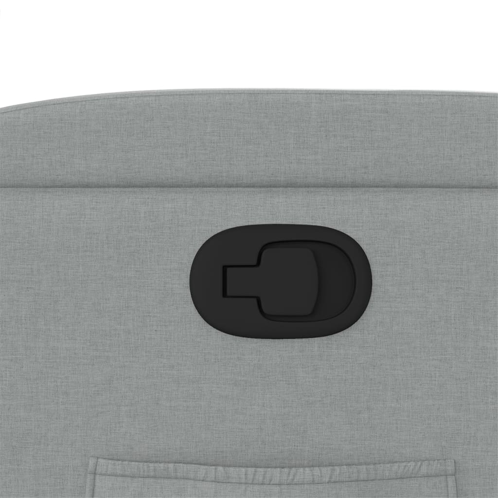 Fåtölj Ljusgrå Reclinerfåtölj tyg