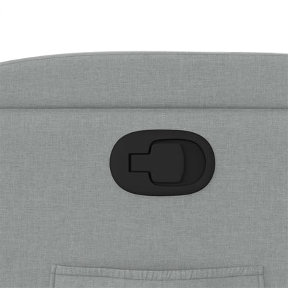 Fåtölj Ljusgrå Reclinerfåtölj tyg