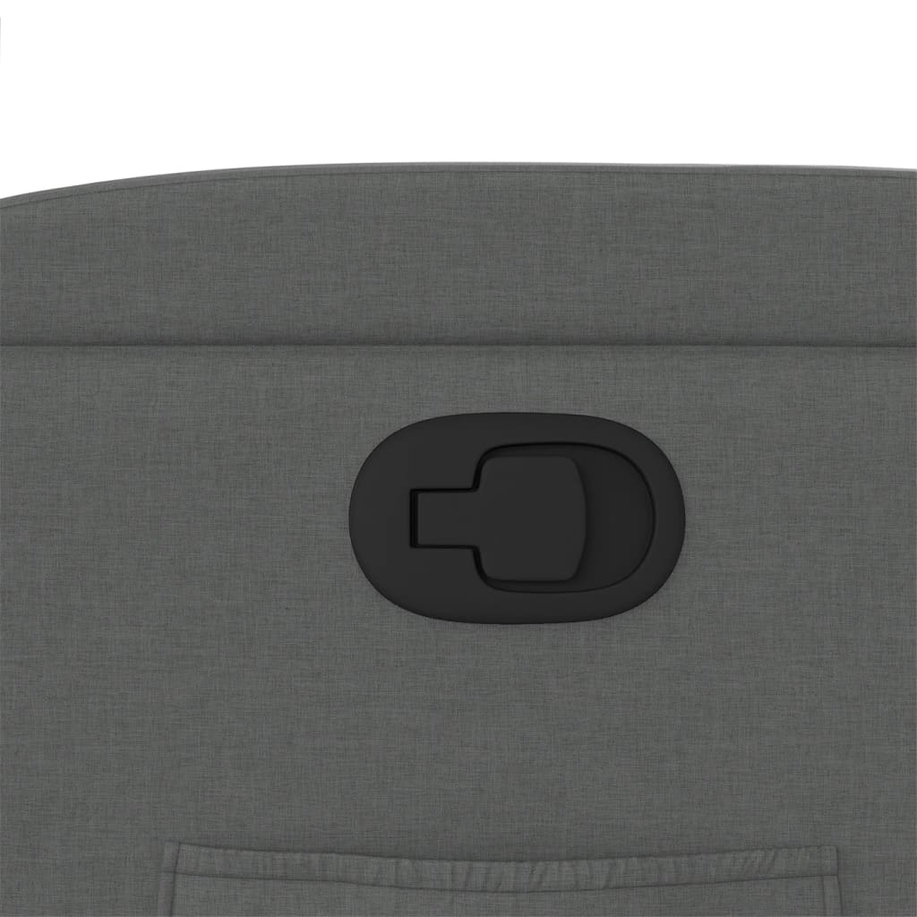 Fåtölj Mörkgrå Reclinerfåtölj tyg