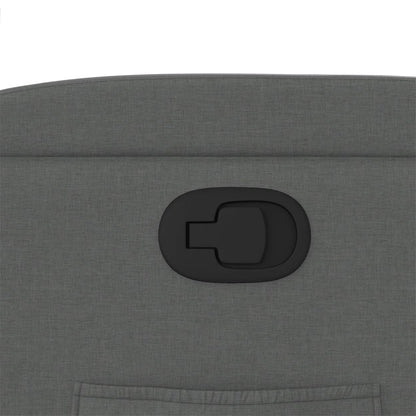 Fåtölj Mörkgrå Reclinerfåtölj tyg