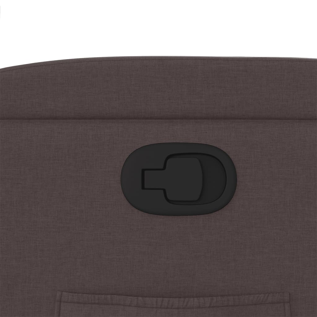 Fåtölj Brun Mörkbrun Reclinerfåtölj tyg