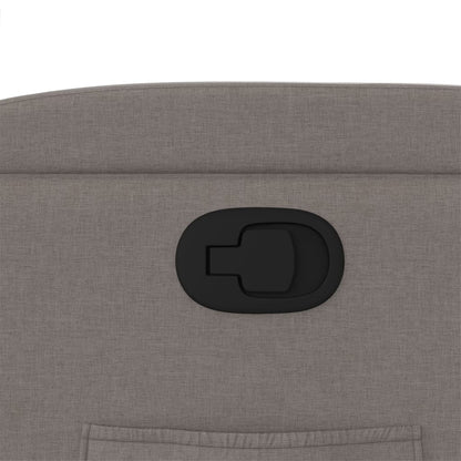 Fåtölj Taupe Reclinerfåtölj tyg