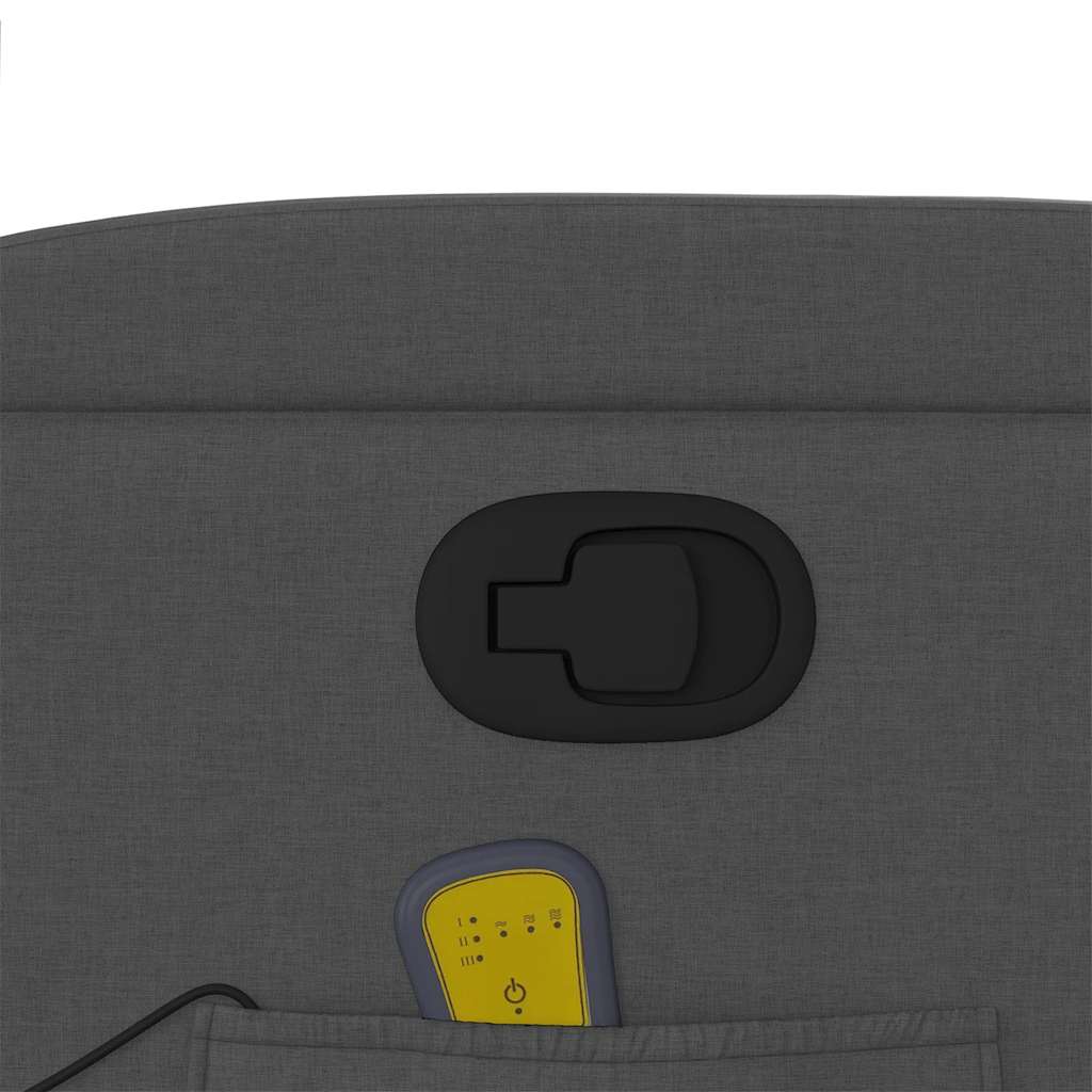 Elektrisk Massagefåtölj Mörkgrå tyg