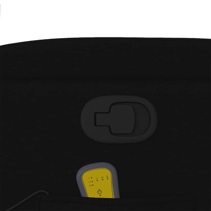 Elektrisk Massagefåtölj Svart tyg