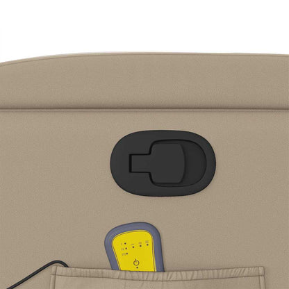 Elektrisk Massagefåtölj Cappuccino konstläder