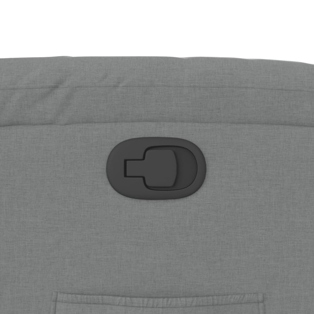 Fåtölj Ljusgrå Reclinerfåtölj tyg