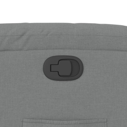 Fåtölj Ljusgrå Reclinerfåtölj tyg