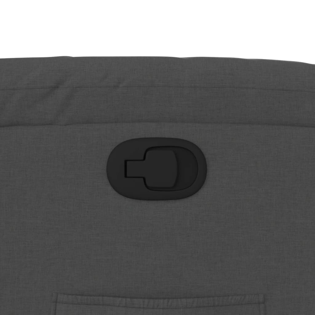 Fåtölj Mörkgrå Reclinerfåtölj tyg