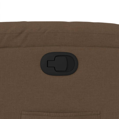 Fåtölj Brun Reclinerfåtölj tyg